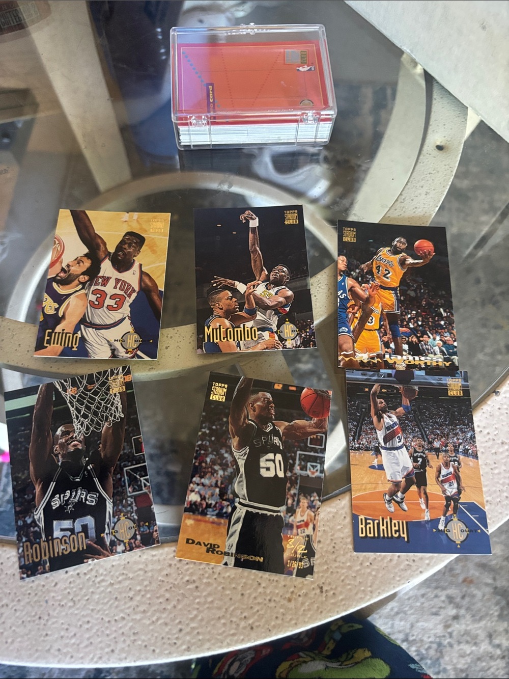 1993 NBA Basketball Trading Card Lot - Topps Stadium Club